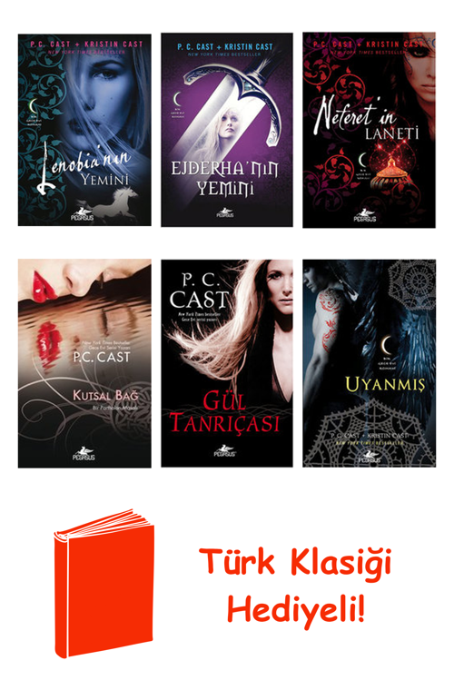 P. C. Cast 6 Kitap Seti + Türk Klasiği Hediye