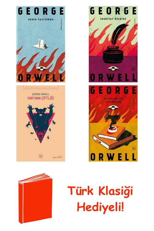 George Orwell 4 Kitap Seti + Türk Klasiği Hediye