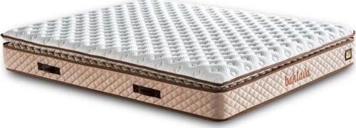 Baklava Yatak 150x200 cm Çift Kişilik Ultra Ortopedik Çok Sert Pedli Lüks Yatak 30 cm Krem Kumaş