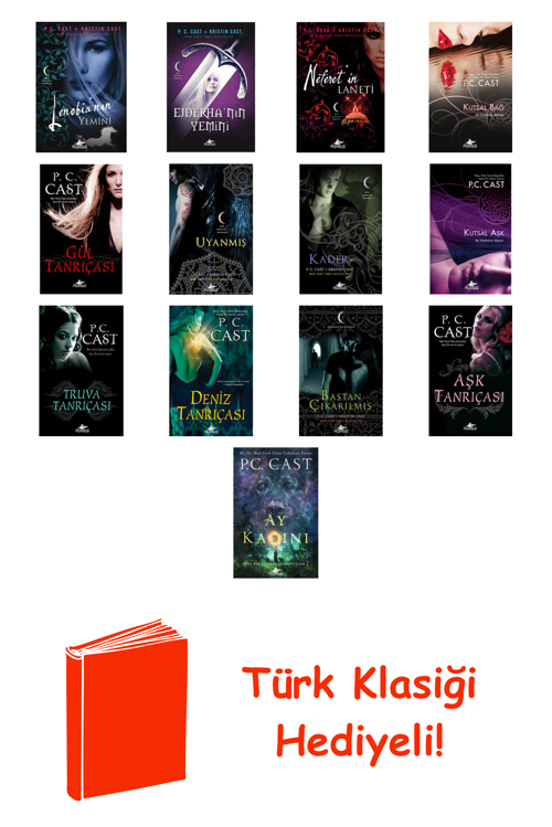 P. C. Cast 13 Kitap Seti + Türk Klasiği Hediye