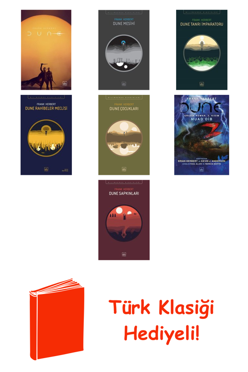 Frank Herbert 7 Kitap Seti + Türk Klasiği Hediye