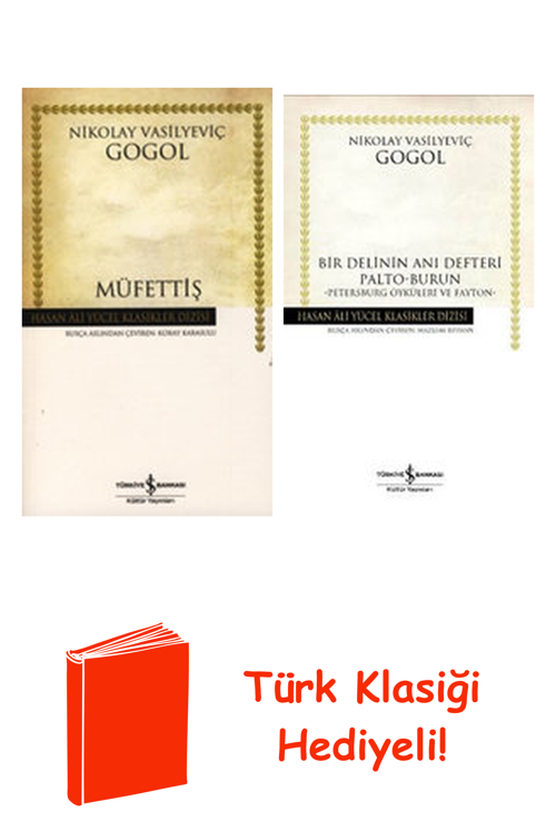 Nikolay Vasilyeviç Gogol 2 Kitap Seti + Türk Klasiği Hediye