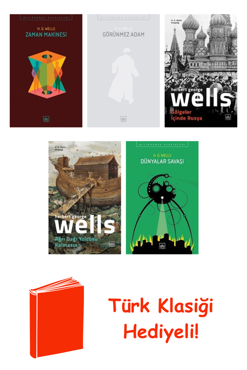 H.G. Wells 5 Kitap Seti + Türk Klasiği Hediye