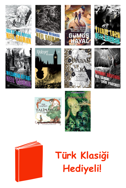 Neil Gaiman 10 Kitap Seti + Türk Klasiği Hediye