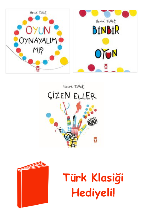 Herve Tullet 3 Kitap Seti + Türk Klasiği Hediye