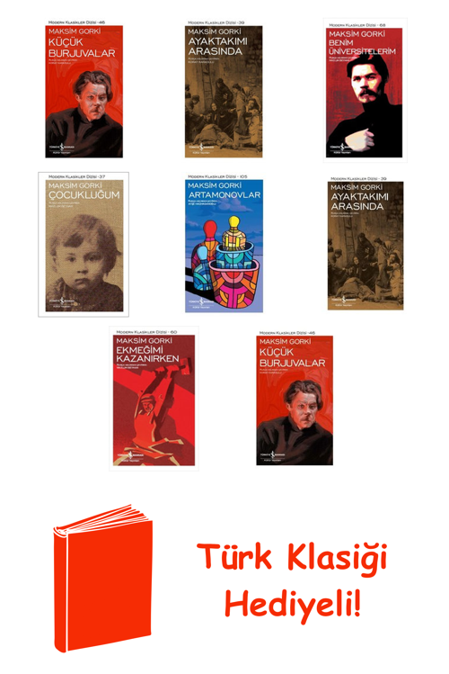 Maksim Gorki 8 Kitap Seti + Türk Klasiği Hediye