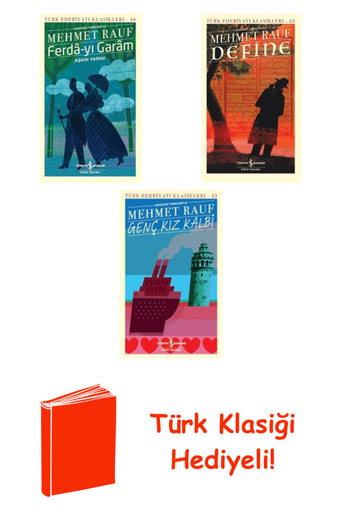 Mehmet Rauf 3 Kitap Seti + Türk Klasiği Hediye