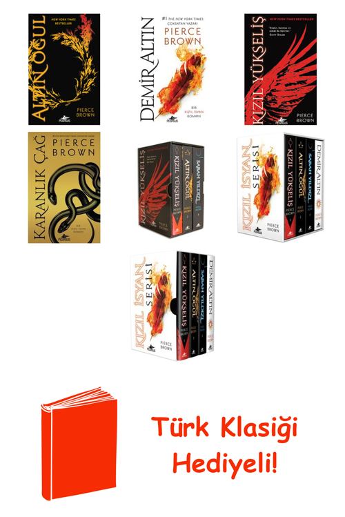 Pierce Brown 7 Kitap Seti + Türk Klasiği Hediye