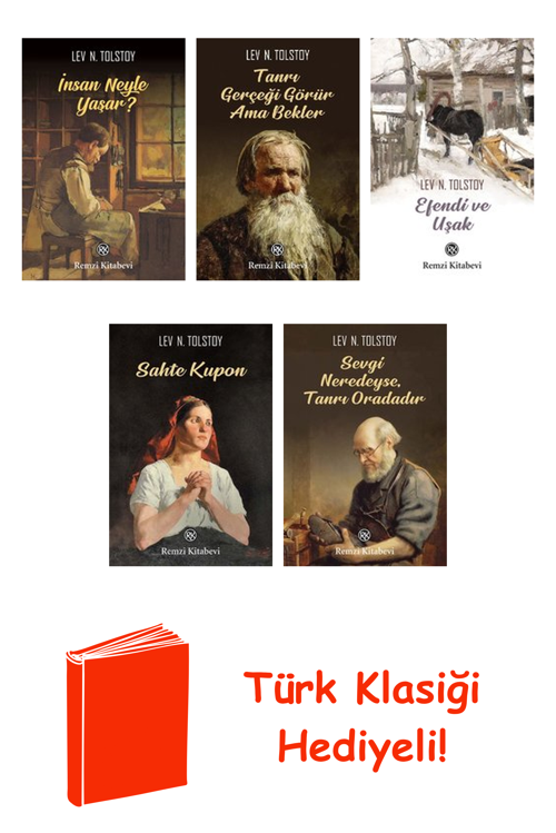 Lev Nikolayeviç Tolstoy 5 Kitap Seti + Türk Klasiği Hediye
