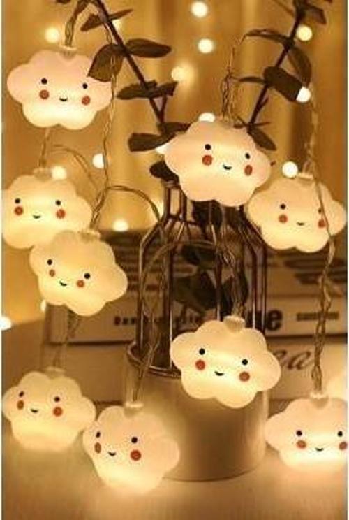 10'lu Gülen Bulut Led 2Metre Dekoratif Hediyelik