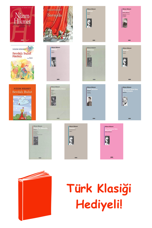 Nazım Hikmet 15 Kitap Seti + Türk Klasiği Hediye