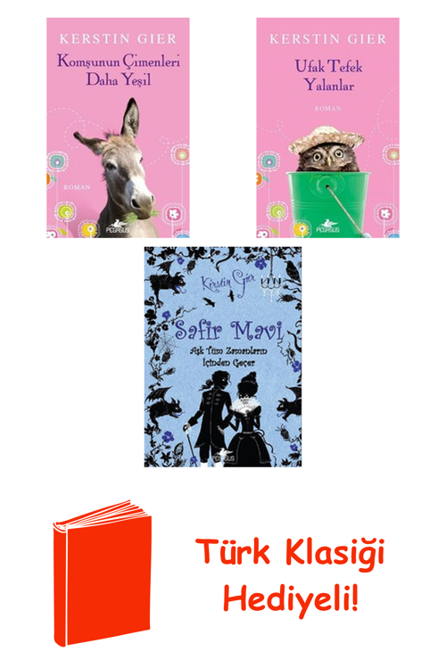 Kerstin Gier 3 Kitap Seti + Türk Klasiği Hediye