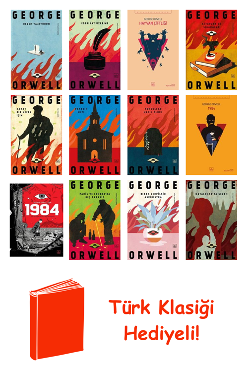 George Orwell 12 Kitap Seti + Türk Klasiği Hediye