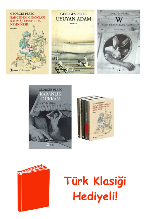 Georges Perec 5 Kitap Seti + Türk Klasiği Hediye