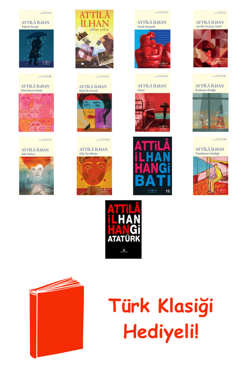Attila İlhan 13 Kitap Seti + Türk Klasiği Hediye