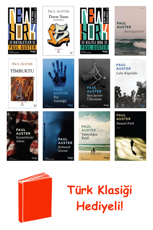 Paul Auster 12 Kitap Seti + Türk Klasiği Hediye