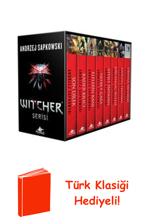 The Witcher Serisi Kutulu Özel Seti - 8 Kitap T... + Türk Klasiği Hediye