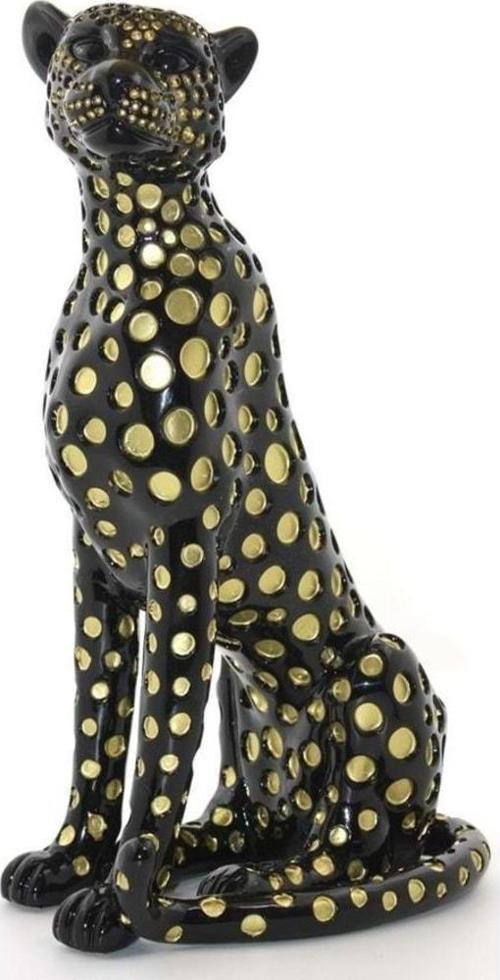 Polyester Jaguar Figürü Dekoratif Hediyelik
