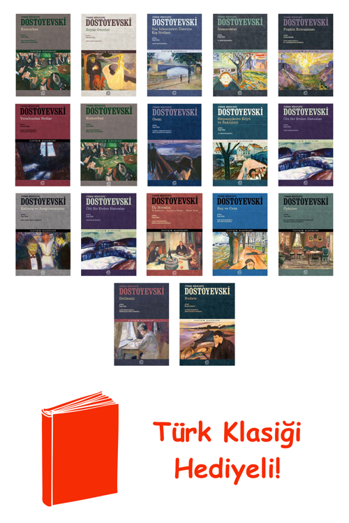 Fyodor Mihayloviç Dostoyevski 17 Kitap Seti + Türk Klasiği Hediye