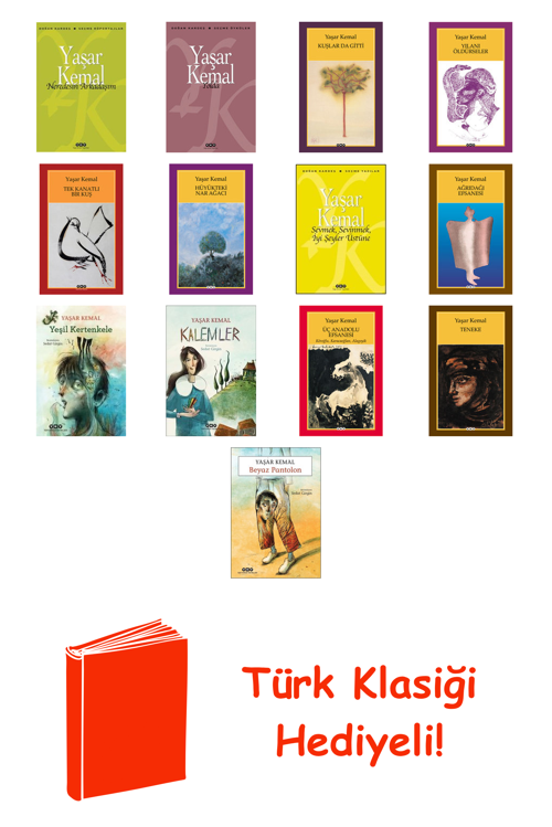 Yaşar Kemal 13 Kitap Seti + Türk Klasiği Hediye