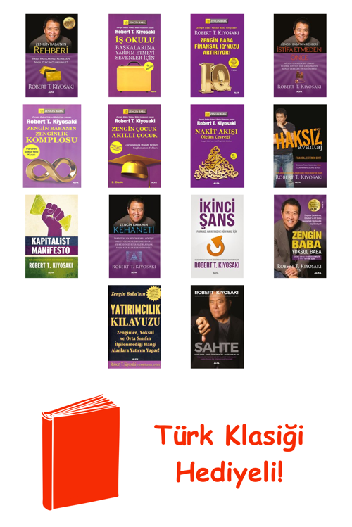 Robert T. Kiyosaki 14 Kitap Seti + Türk Klasiği Hediye