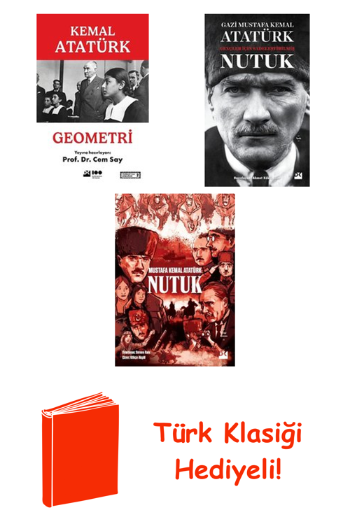 Mustafa Kemal Atatürk 3 Kitap Seti + Türk Klasiği Hediye