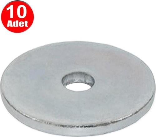 Aletçantam 55mm Büyük Kalın Demir Pul Galvanizli Şase Vida Civata Pulu -10 Adet