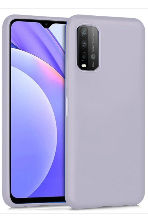 Xiaomi Redmi 9t Kılıf Nano İçi Kadife Silikon - Lila