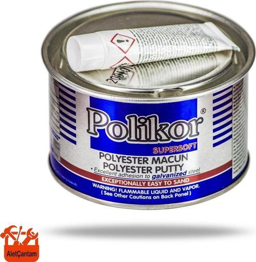 Polikor Çelik Macun Oto Kaporta Macunu 825gr