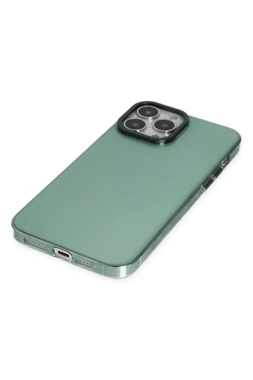 Newface İphone 14 Pro Kılıf Anka Pc Sert Metal Kapak - Yeşil