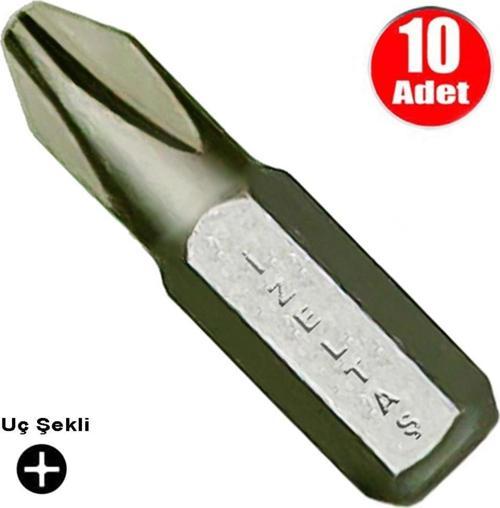 Bits Uç Yıldız Matkap Vidalama Ucu Ph2 x 25 mm - 10 Adet