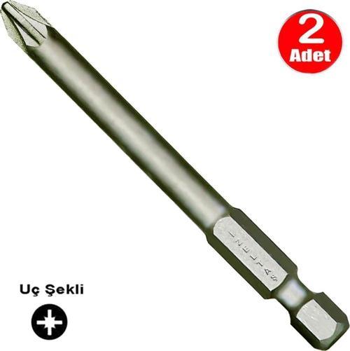 Bits Uç Yıldız Matkap Vidalama Ucu Pz2 x 100 mm - 2 Adet