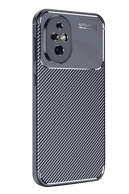 Newface Honor 200 Kılıf Auto Focus Karbon Kapak - Lacivert