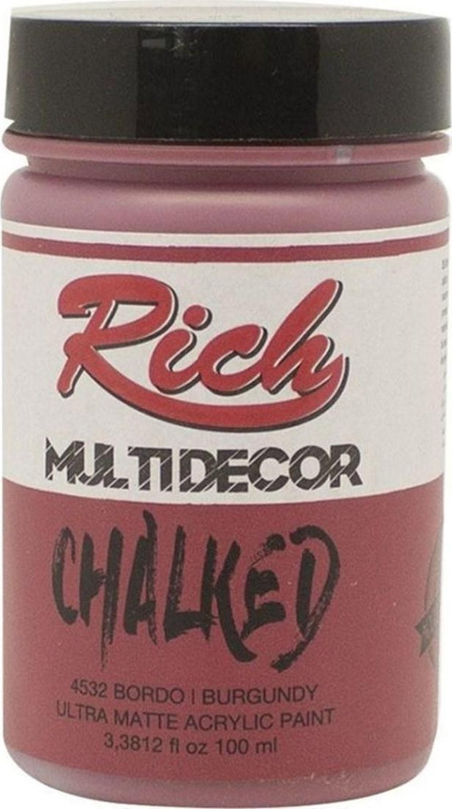Multi Decor Chalked Akrilik Boya 100 cc. 4532 BORDO