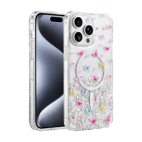 Onegif İphone 14 Pro Max Misk Simli Magsafe Kapak - Desen 4