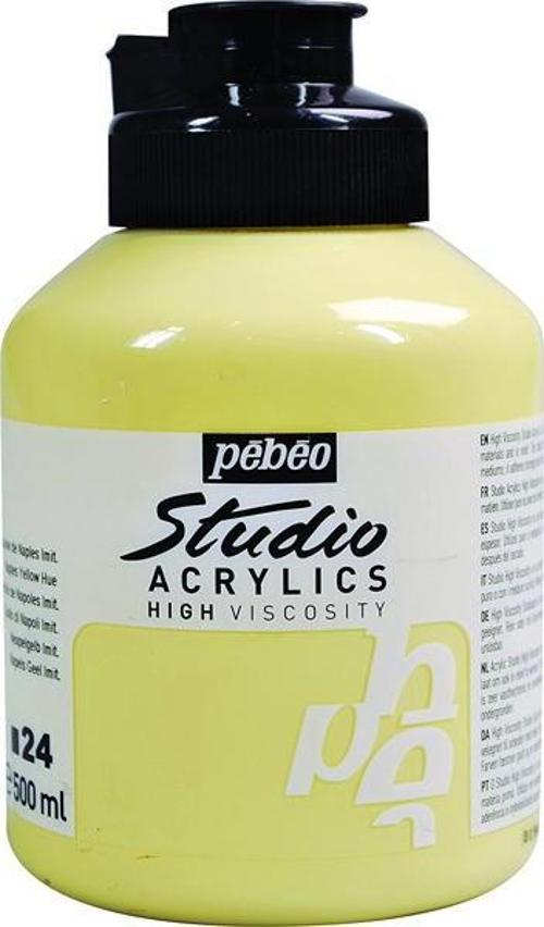 Studio Akrilik Boya 500 ml 24 Naples Yellow
