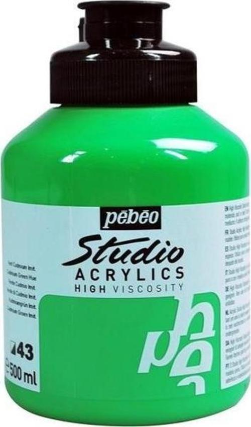 Studio Akrilik Boya 500 ml 43 Cadmium Green Hue