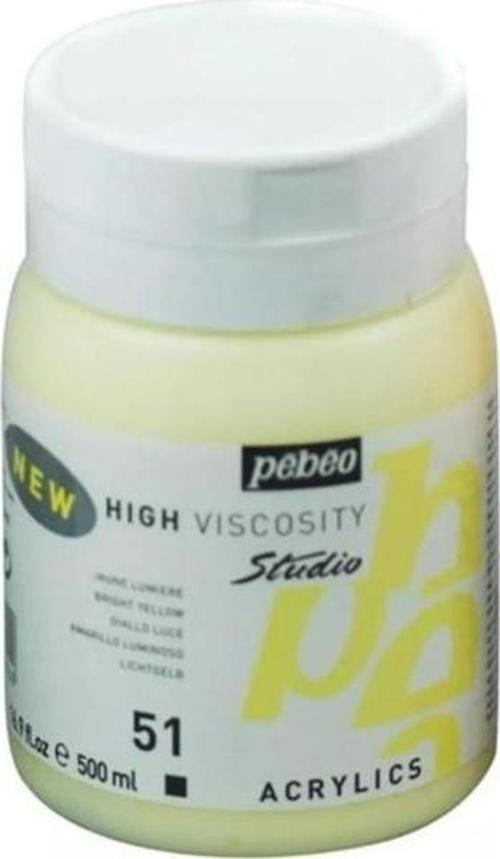 Studio Akrilik Boya 500 ml 51 Bright Yellow
