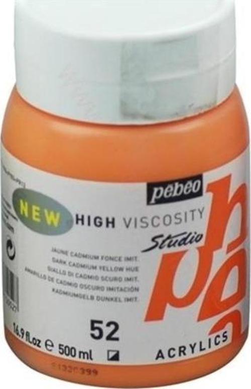 Studio Akrilik Boya 500 ml 52 Dark Cadmium Yellow Hue