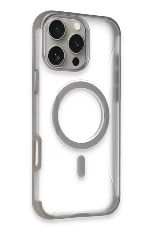 Apple İphone 14 Pro Max Hilton Magsafe Kapak - Titan Gri
