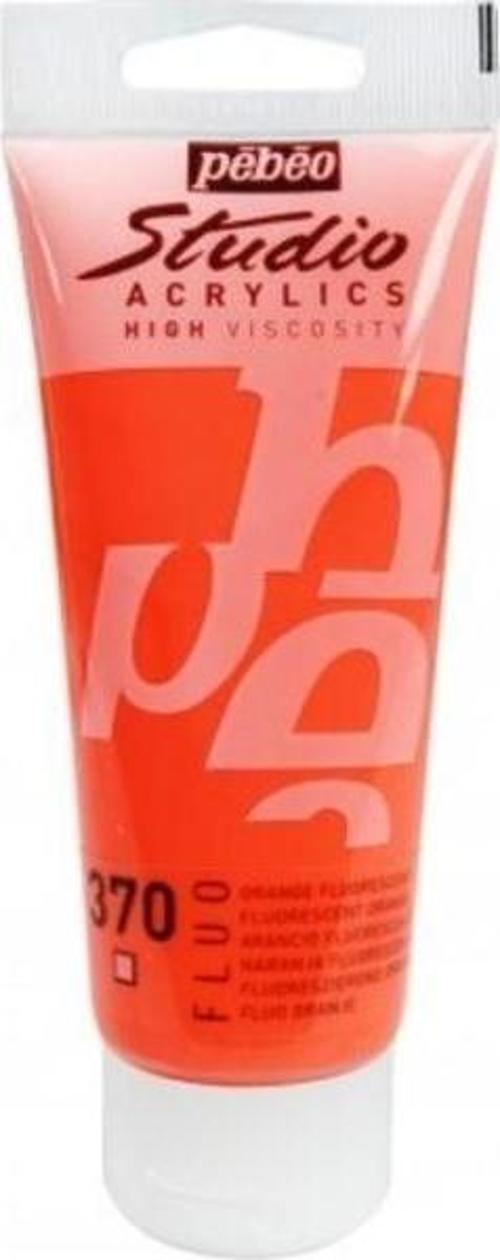 Studio Fosforlu Akrilik Boya 370 Fluorescent Orange