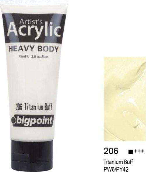 Akrilik Boya 75 ml Titanium Buff 206