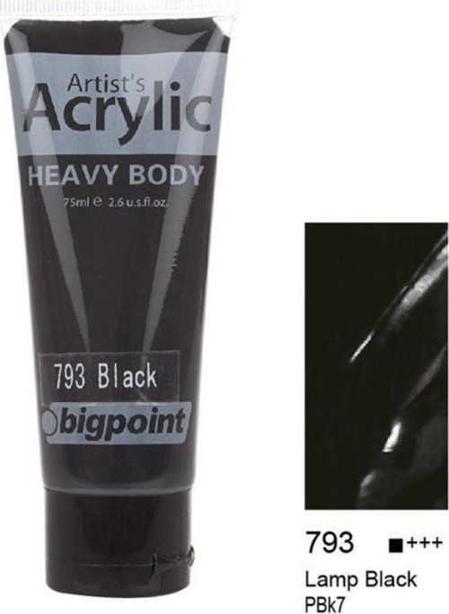 Akrilik Boya 75 ml Lamp Black 793