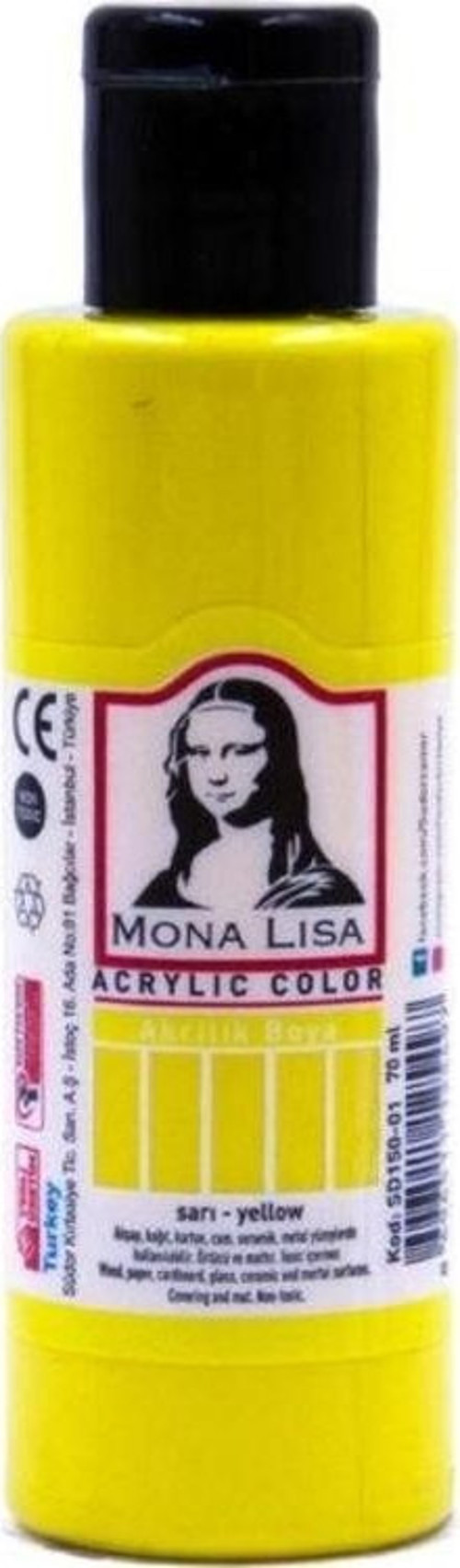 Mona Lisa Akrilik Boya 70 ml Limon Sarı