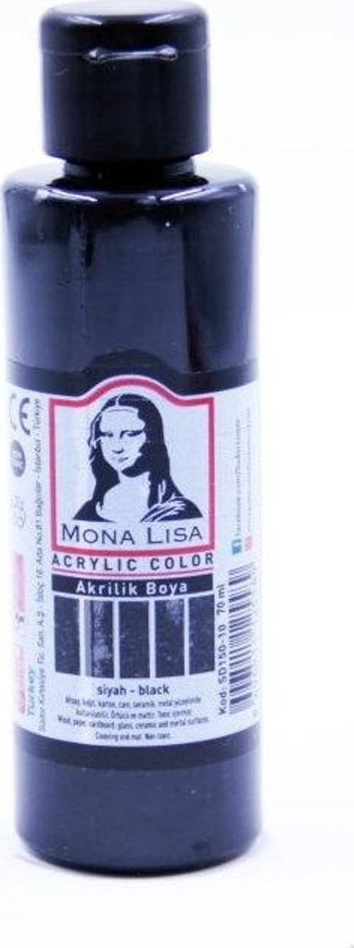 Mona Lisa Akrilik Boya 70 ml Siyah