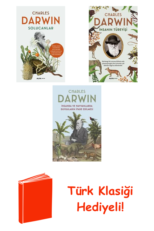 Charles Darwin 3 Kitap Seti + Türk Klasiği Hediye