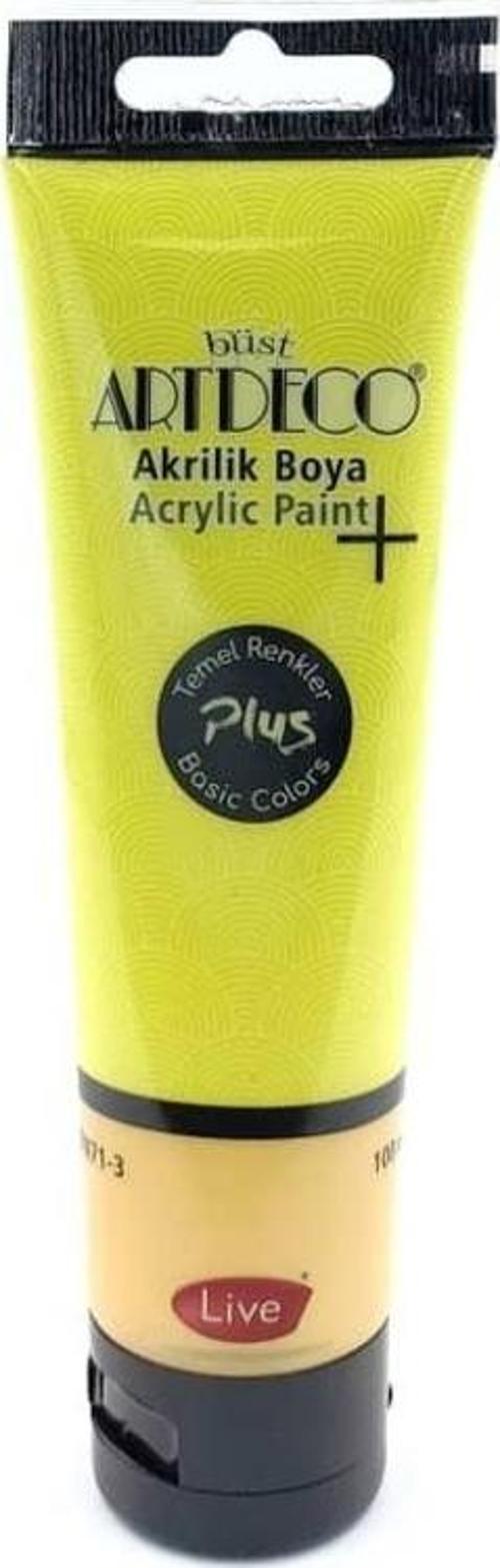 Plus Akrilik Boya 100ml Tüp Limon Sarı 403