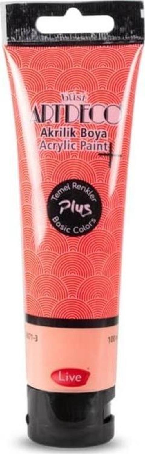 Plus Akrilik Boya 100ml Tüp Kırmızı 417