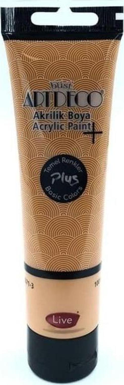 Plus Akrilik Boya 100ml Tüp Okre Kahve 484