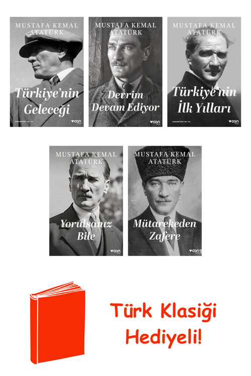Mustafa Kemal Atatürk 5 Kitap Seti + Türk Klasiği Hediye